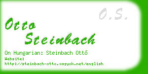 otto steinbach business card