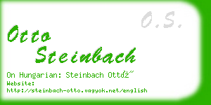 otto steinbach business card